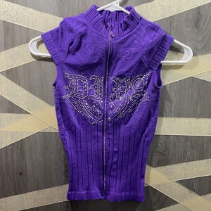 True Rock Women’s Sleeveless Zip Up Sweater Vest